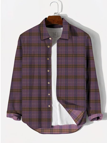 

Plaid Shirts & Tops, Purple, Men's Floral shirt