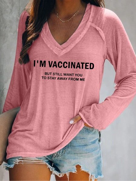 

I'm Vaccinated But Still Want You To Stay Away From Me Sweatshirt, Pink, Hoodies&Sweatshirts