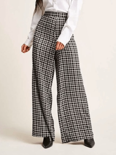 

Fall Work A-line Elegant Daily Pants, As picture, Wide Leg Pants
