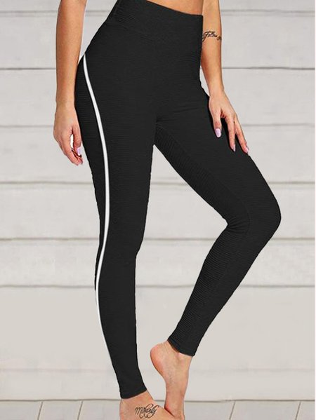 

Plain Sheath Pants, Black, Leggings