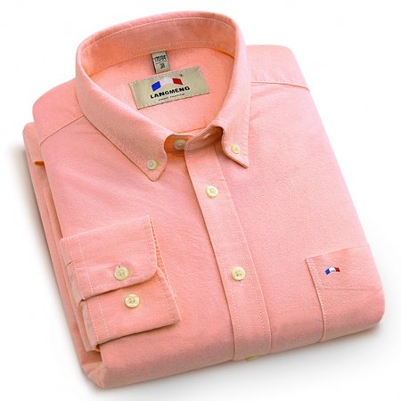 

Shirt Collar Casual Shirts & Tops, Orange red, Shirt