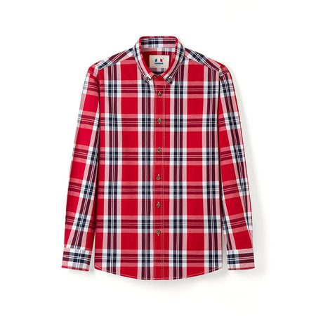 

Miscele di cotone Ligeous Camicie & Camicette, Rosso, Men's Top