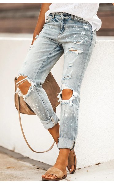 

Casual Pants, Light blue, Jeans