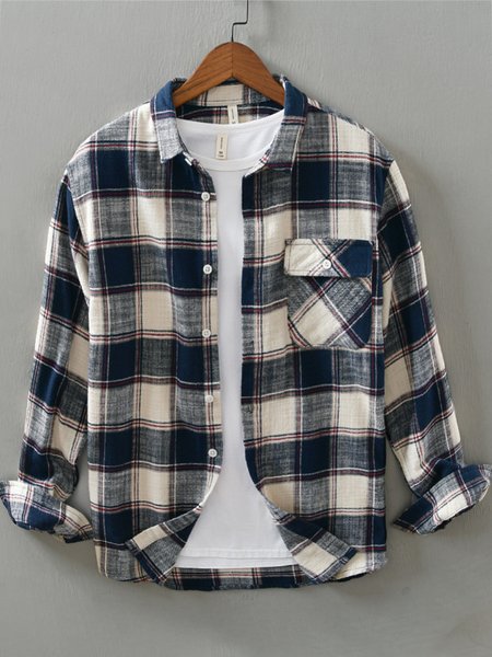 

Cotton Casual Shirts & Tops, Navyblue, Shirt
