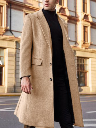 

Elegant Solid Coats Outerwear, Khaki, Jackets & Coats