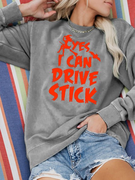 

Yes I Can Drive Stick Sweatshirt, Gray, Hoodies&Sweatshirts