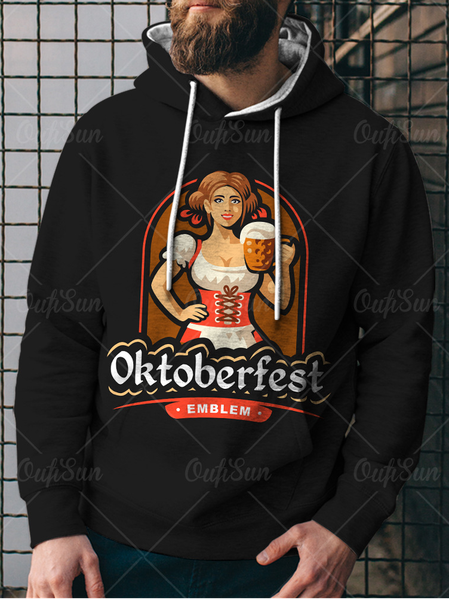 

Men's Oktoberfest Casual Cotton-Blend Long Sleeve Hoodies, Color3, Hoodies