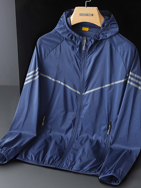 

Leisure outdoor anti-water thin sunscreen, Light blue, Outerwear