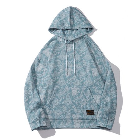 

Printed Cotton Casual Sweatshirt, Blue, Hoodies&Sweatshirts