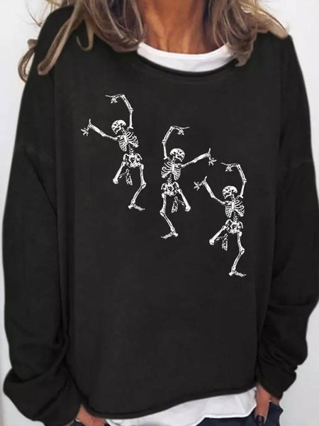 

Vintage Long Sleeve Printed Tops, Black, Blouses & Shirts