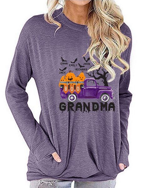 

Halloween Grandma With Pockets Sweatshirt, Purple, Hoodies&Sweatshirts
