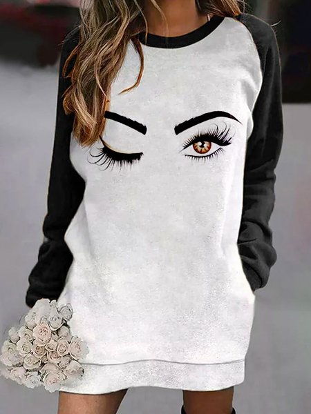 

Floral-Print Cotton-Blend Casual Dresses, White, Dresses