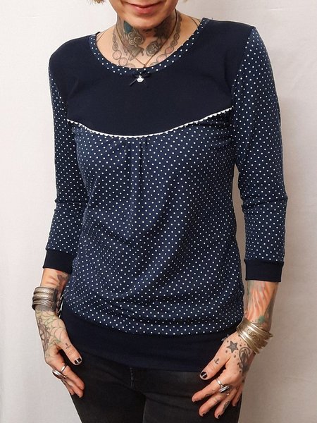 

Polka DotsFloral-Print Shirts & Tops, Blue, Blouses & Shirts