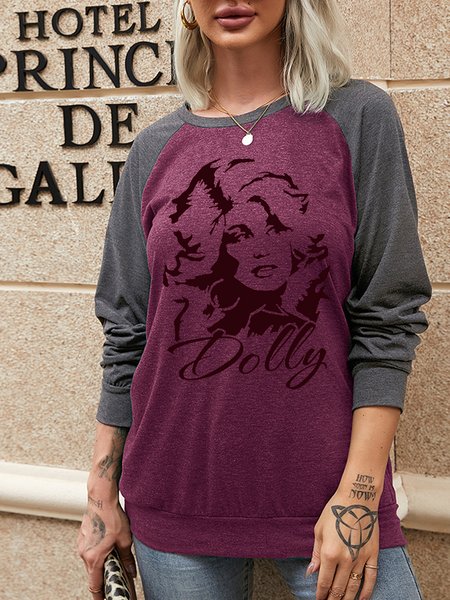 

Dolly Graphic Tees Shift Long Sleeve Sweatshirt, Red, Hoodies&Sweatshirts