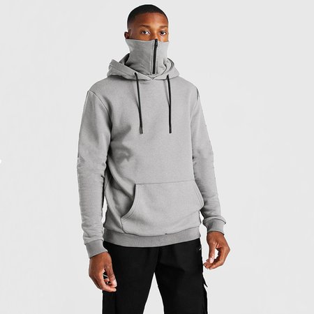 

Men's Cotton Thicken Casual Long Sleeve Sweatshirt, Light gray, Hoodies