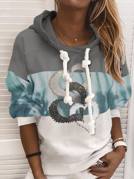 

Floral-Print Casual Long Sleeve Sweatshirt, Multicolor, Hoodies & Sweatshirts