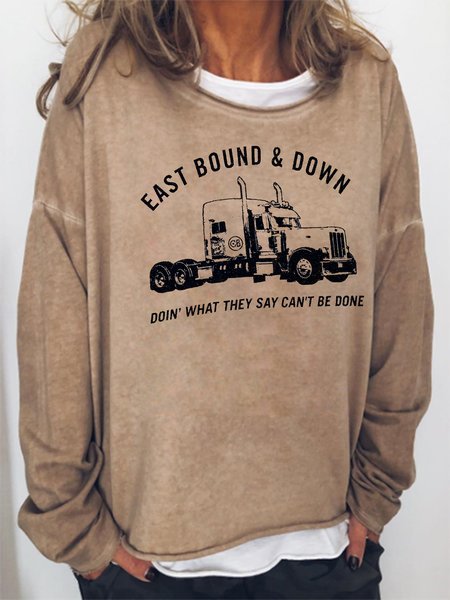 

East Bound Down Sweatshirt, Khaki, Hoodies&Sweatshirts