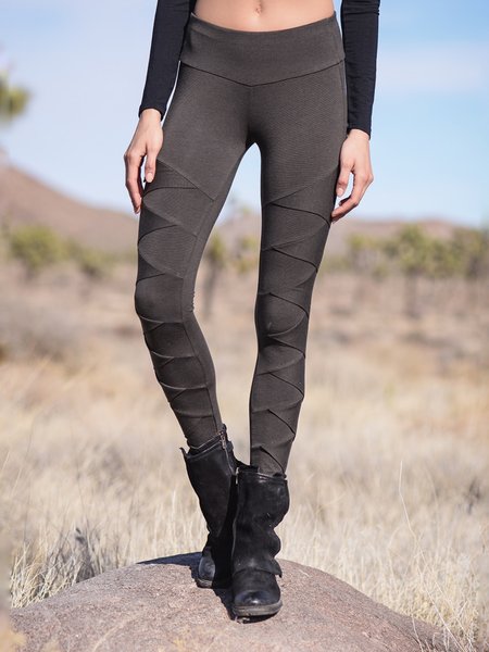 

Casual Plus Size Printed Leggings, As picture, Leggings