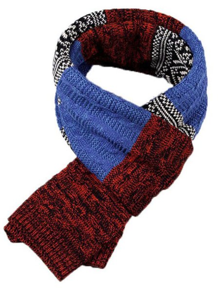 

Retro Casual Ethnic Twist Warm Scarf, Men's Accessories