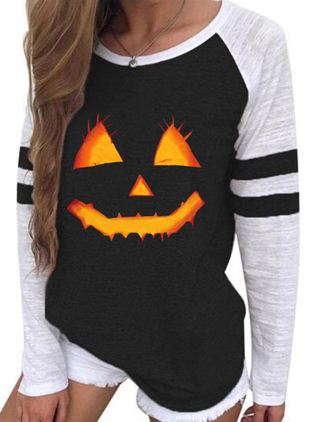 

Shift Halloween Plants Crew Neck Holiday Shirts & Tops, Black, T-Shirts