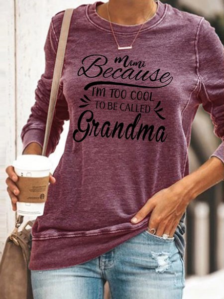 

Too Cool to Be Called Grandma Sweatshirt, Red, Hoodies&Sweatshirts