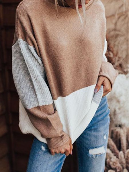 

Maniche Lunghe Semplice e di base Tinta Unita Maglione, Multicolore, Hoodies & Sweatshirts