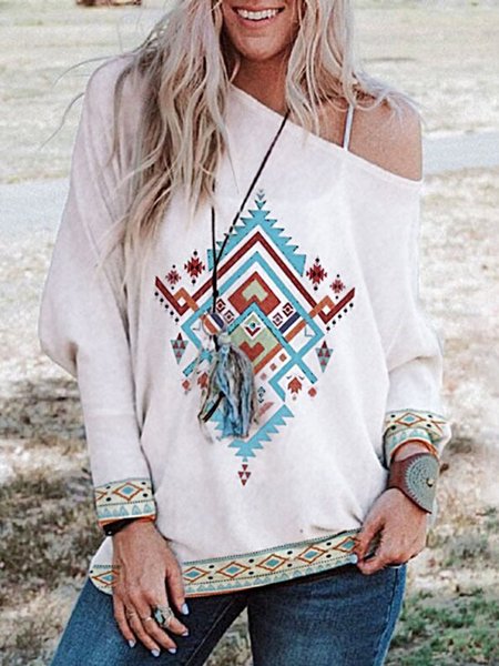 

Boho Tribal Shirts & Tops, White, Tees & T-shirts