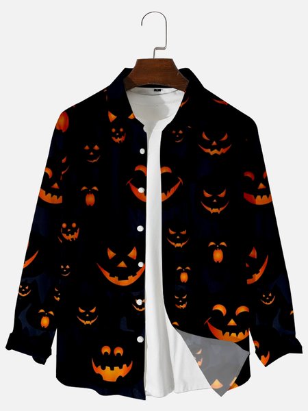 

Halloween Cotton-Blend Shirts & Tops, Black, Long Sleeves Shirts