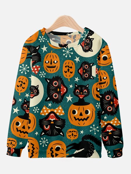 

Casual fashion round neck Halloween Sweatshirt, Color, Hoodies&Sweatshirts