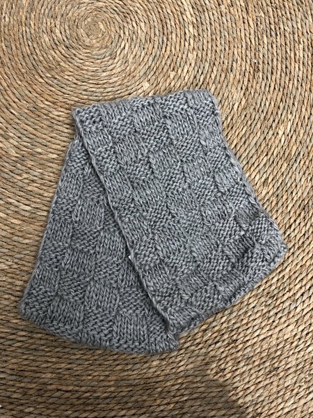 

Checkered Warm Knitted Scarf, As picture, Scarfs