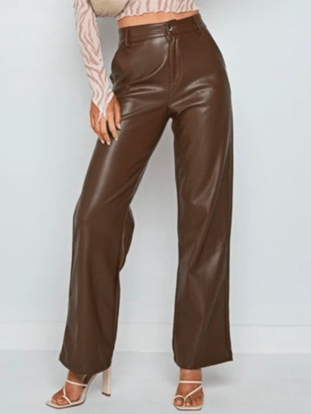 

Work Fall A-Line Daily Simple Forma Natural Pants, Brown, Straight Leg Pants