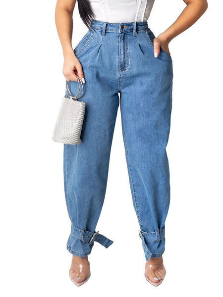 

Cocoon Casual Washed Jeans, Blue, Jeans