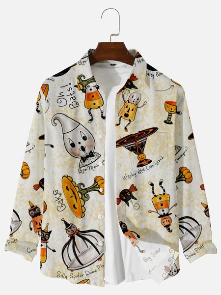 

Casual Plants Shirts & Tops, Beige, Men's shirts