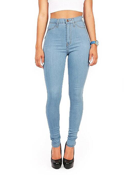 

Casual Denim Pants, Sky blue, Jeans