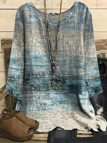 

Holiday Long Sleeve Shirts & Tops, White-green, Blouses & Shirts
