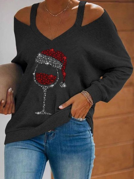 

Casuale Maniche Lunghe taglia grande Top Felpe, Nero, Hoodies & Sweatshirts