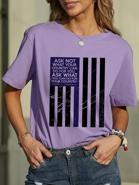 

Ask Not What Your Country Can Do For You Tshirts, Purple, T-shirts