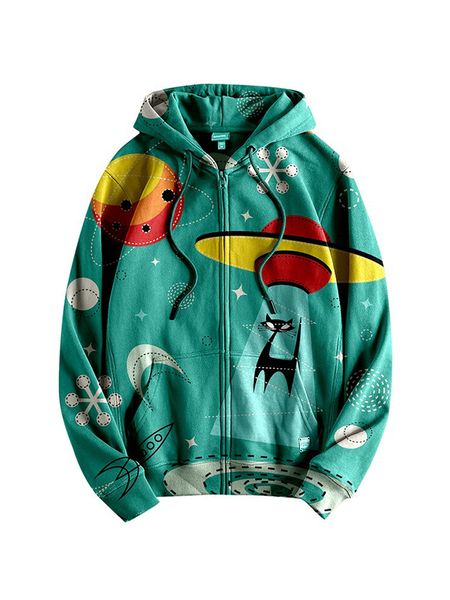 

Vintage Printed Cartoon Sweatshirt, Multicolor, Hoodies&Sweatshirts