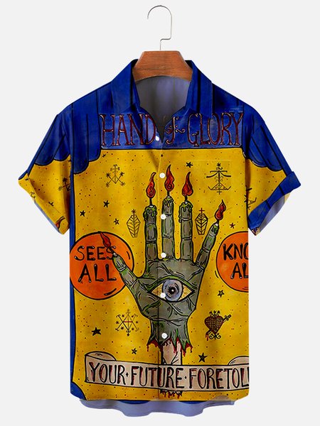 

Abstract Casual Shirts & Tops, Blue, Men's shirts