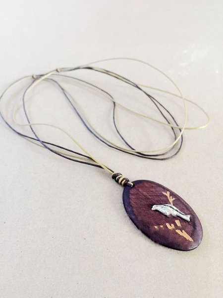 

Vintage Casual Wooden Bird Necklace, As picture, Necklaces