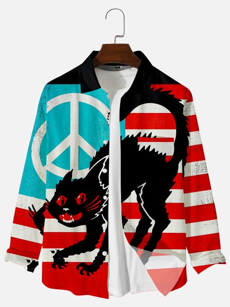

Animal Printed Shirts & Tops, Blue, Men's shirts