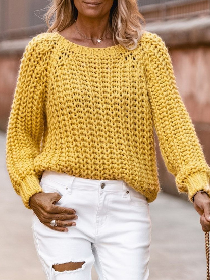 

Work Sweater, Yellow, Sweaters & Cardigans