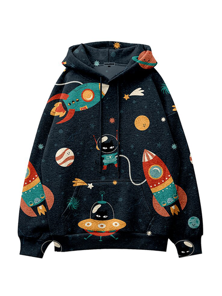 

Cartoon Sweatshirt, Multicolor, Hoodies&Sweatshirts