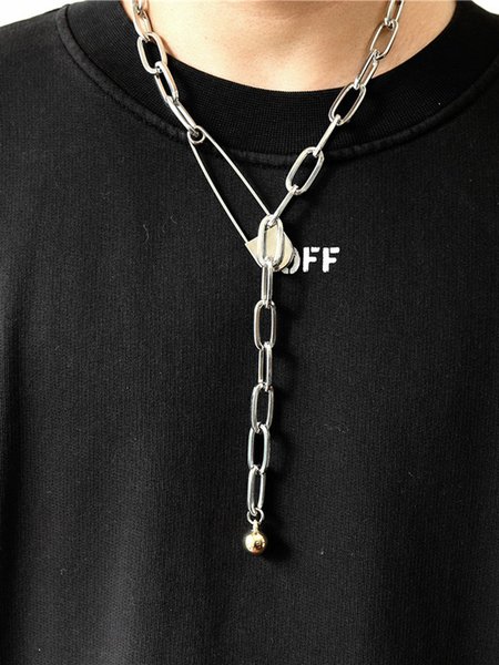 

Brooch Alloy Necklace, As picture, Men's Accessories