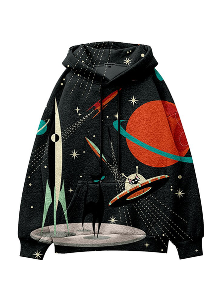 

Cartoon Sweatshirt, Black, Hoodies&Sweatshirts