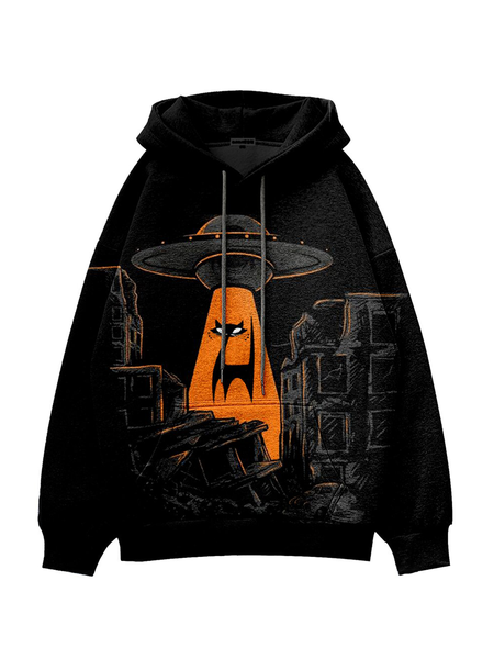 

Casual Printed Geometric Sweatshirt Halloween, Black, Hoodies&Sweatshirts