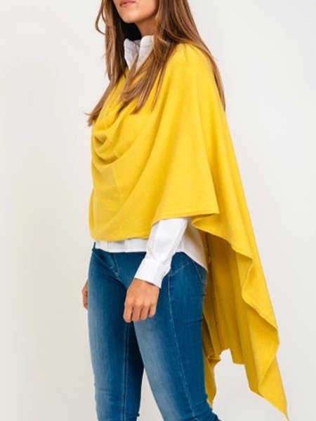 

3/4 Sleeve Casual Solid Shift Top, Yellow, Tops