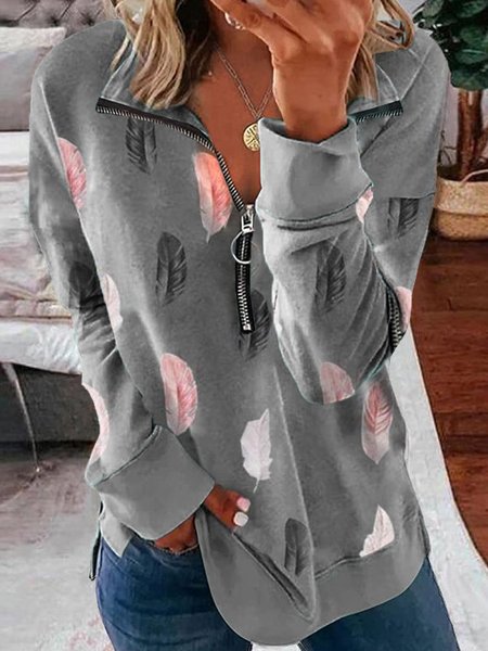 

Shawl Collar Cotton Casual Sweatshirts, Gray, Hoodies & Sweatshirts