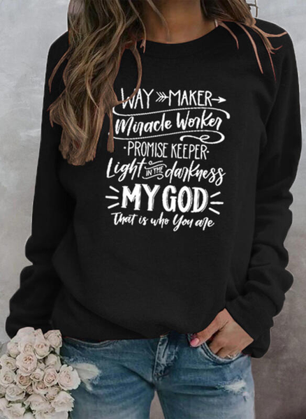 

Work Crew Neck Sweatshirt, Black, Hoodies & Sweatshirts