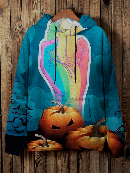 

Hoodie Printed Halloween Sweatshirt, As picture, Hoodies&Sweatshirts